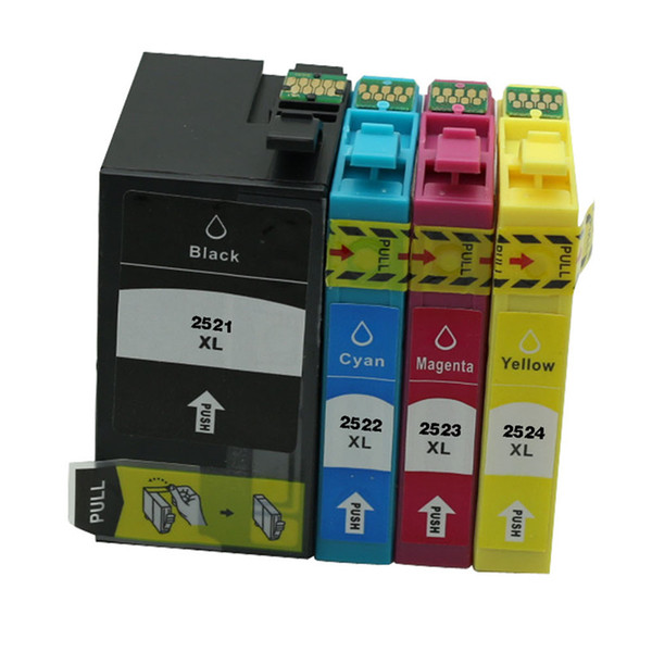 4PK T2521 T2522 T2523 T2524 Ink Cartridge Replacement For Epson WorkForce WF-3620 WF-3640 WF-7610 WF-7620 WF-7110 Printer Inkjet