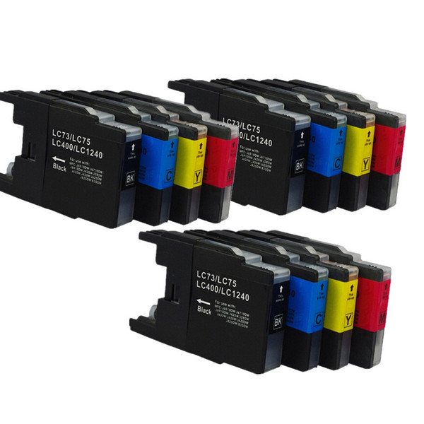 12PK LC73 LC75 LC400 LC1240 Ink Cartridges Replacement For Brother MFC-J710D MFC-J710DW MFC-J432W MFC-J6910DW Printer Inkjet