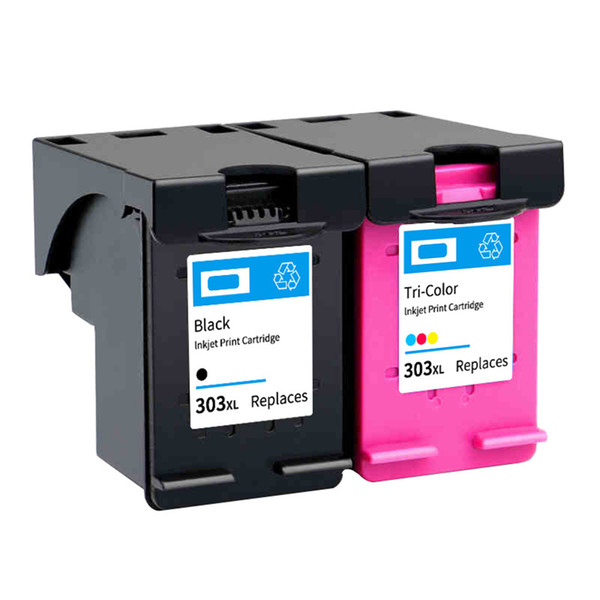 2PK Ink Cartridges Replacement For HP 303 XL for HP ENVY PHOTO 6020 6030 7130 7134 7830 Inkjet Printer Cartridges