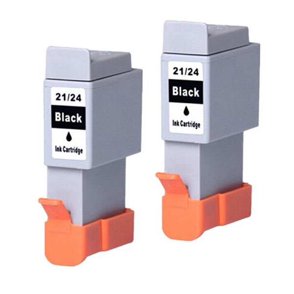 2PK BCI-21/24 Ink Cartridges Replacement For Canon BJC-2000SP BJC-2100 BJC-4000 BJC-4100 BJC-4200 BJC-4200SP BJC-4300 BJC-S100SP Inkjet