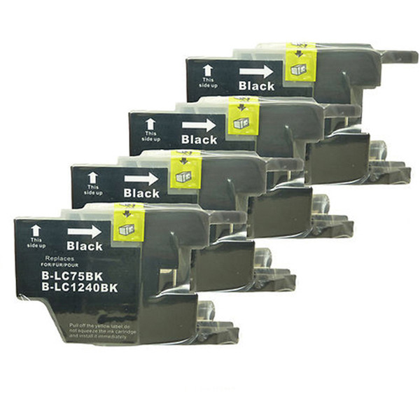 4PK LC71 LC75 LC79 Black Ink Cartridges Replacement for Brother MFC-J810DN MFC-J825DW MFC-J840N MFC-J860DN MFC-J860DWN Printer