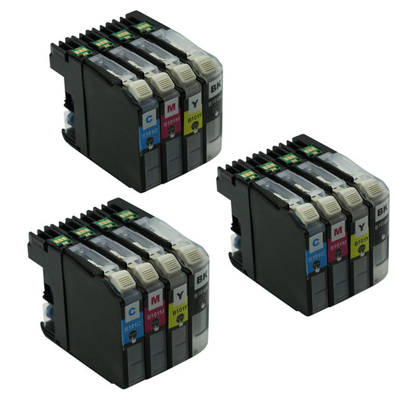 12PK LC101 101 Ink Cartridge Replacement For Brother MFC-J470DW MFC-J475DW MFC-J870DW DCP-J152DW MFC-J285DW MFC-J450DW MFC-J650DW Printer