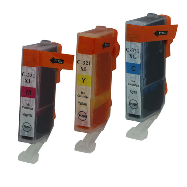 3PK Color Ink Cartridge BCI 321 BCI321 Replacement for CANON PIXUS (Japan) MP540 MP630 MP980 MX860 MX870 MP620 Printers Inkjet