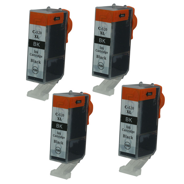 4PK Black Ink Cartridges PGI520 520 Replacement For Canon Printer PIXMA IP3600 IP4700 MX860 MX870 MP540 MP550 MP560 MP620 MP630