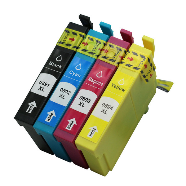 Full Ink 4PK T0891 T0892 T0893 T0894 Ink Cartridges Printers Compatible For Epson Stylus SX100 SX105 SX115 SX110 SX200 SX205 SX400 SX405