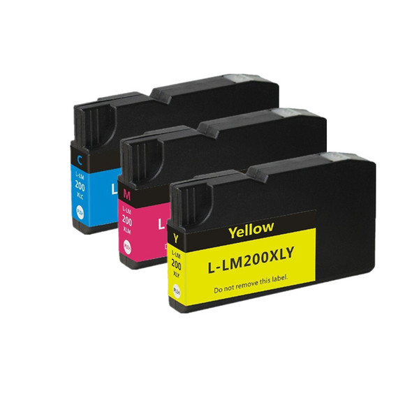 Ink Cartridge Compatible For Lexmark 200 xl OfficeEdge Pro4000c Pro4000 3PK Magenta Yellow Cyan Inkjet Cartridges