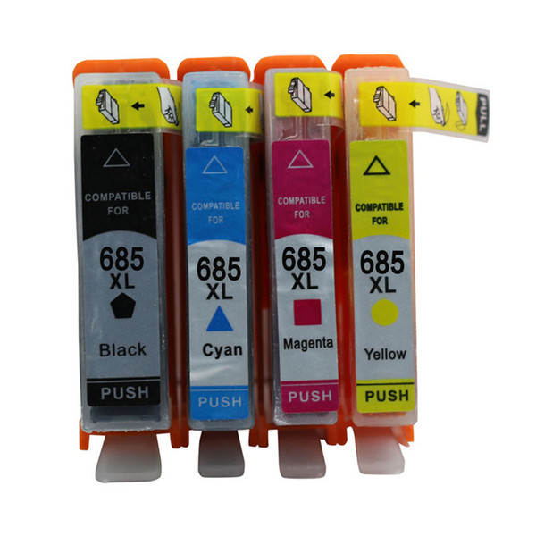 4PK Ink Cartridges Replacement For HP685 685 XL 4615 5525 3525 6525 Deskjet Ink Advantage 4625 Inkjet Printers For India Printer