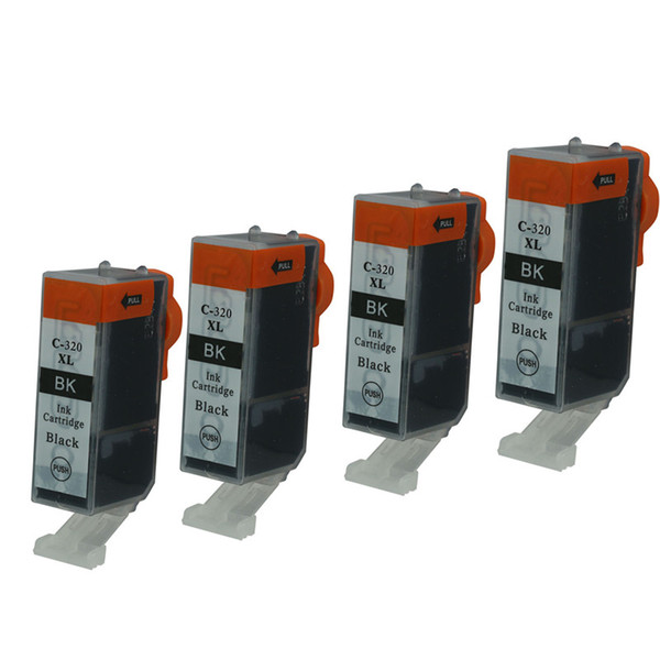 4PK Black Ink Cartridge BCI320 320 Replacement for CANON PIXUS MP620 MP630 MP980 iP3600 iP4600 MP540 MX870 Inkjet Printer