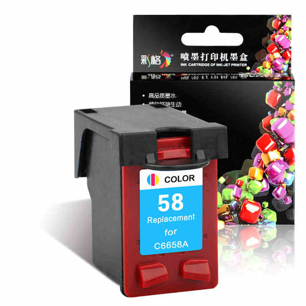 1pc Replacement For HP58 58 Ink Cartridges C6658A Photosmart 7150 7350 7260 7260v 7260w 7550 7660 7660v 7960 7960w 7660w