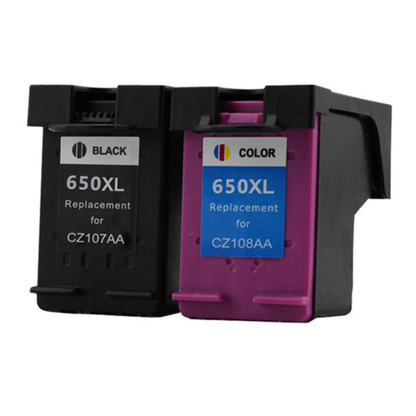 2PK Ink Cartridges Remanufactured For HP 650 650XL Deskjet 1015 1515 2515 2545 2645 3515 4645 Cartridge Printer Inkjet