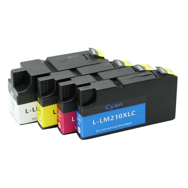 4PK Ink Cartridge Compatible For Lexmark 210xl L-LM210XL BK C Y M OfficeEdge Pro4000c Pro4000 Pro5000 Pro5000t Cartridges