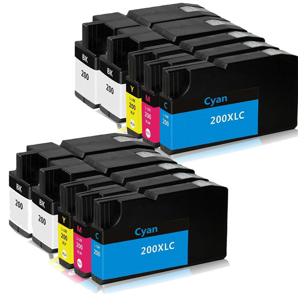 8PK Ink Cartridges Compatible for Lexmark 200XL Black Color Replacement For Lexmark OfficeEdge Pro4000c Pro4000 Pro5500 Pro5500t