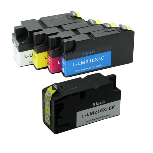 5PK Ink Cartridge Compatible For Lexmark 210xl L-LM210XL BK C Y M OfficeEdge Pro4000 Pro5000 Pro5000t Cartridges