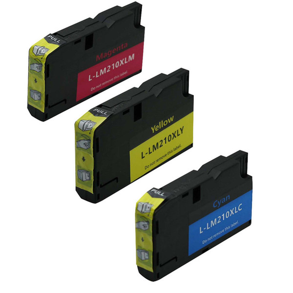 3PK Ink Cartridge Compatible For Lexmark 210xl L-LM210XL C Y M OfficeEdge Pro4000 Pro4000c Pro5000 Pro5000t Cartridges