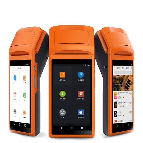 IPDA020 Android5.1 OS Portable thermal printer Thermal wireless bluetooth wifi Android PDA 3G Food Distribution