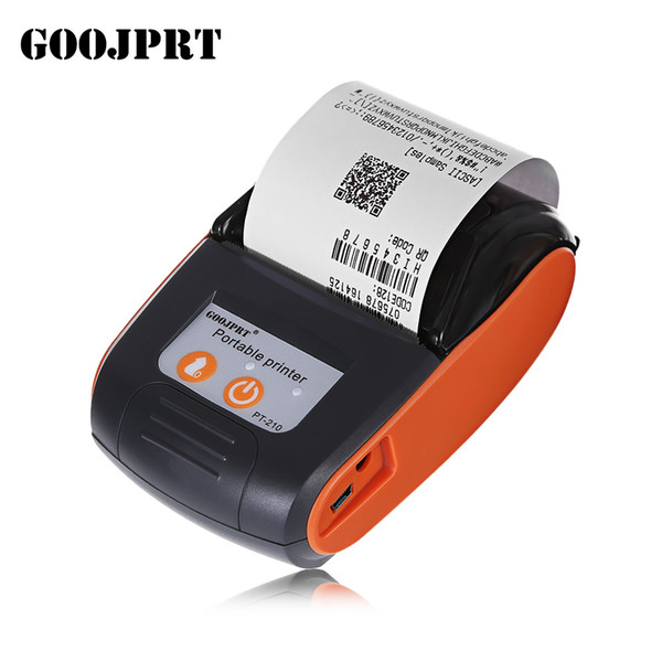 GOOJPRT PT - 210 58MM Bluetooth Thermal Printer Portable Wireless Receipt Machine For Windows Android iOS