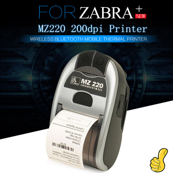 For Zebra MZ220 Wireless Bluetooth Mobile Thermal Printer 50mm Ticket Or Label Portable Printer 203 dpi