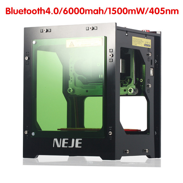 2019 NEJE DK-BL 405nm 1500mw Exquisite Carving DIY Mini Box Bluetooth Laser Engraver Router Machine