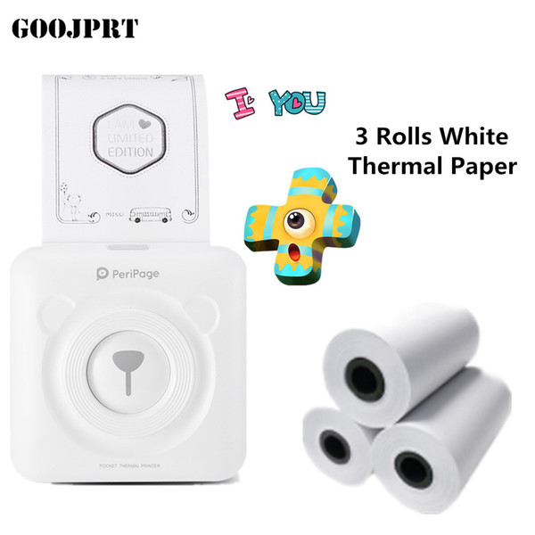 Free Shipping Mini Portable Bluetooth 4.0 Printer Photo Thermal Printer Phone Wireless Connection Printer 1200mAh Battery JP