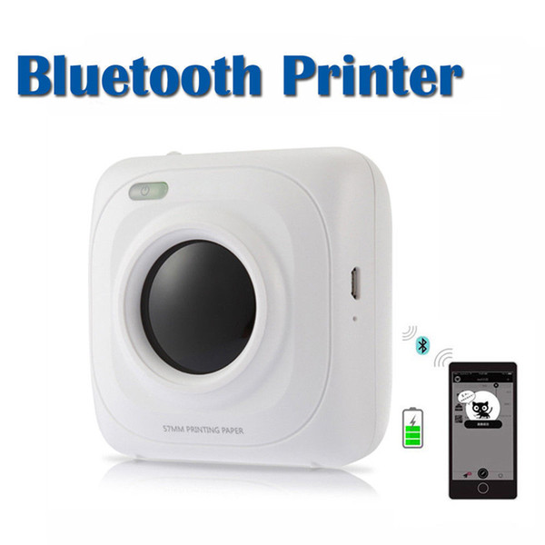 Mini Pocket Printer Wireless Bluetooth 4.0 Paper Photo Thermal Printer USB Charging Phone Wireless Connection