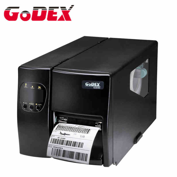 Godex industrial barcode label printer EZ2050 qr code adhesive sticker printer machine can print clothing tag washing label