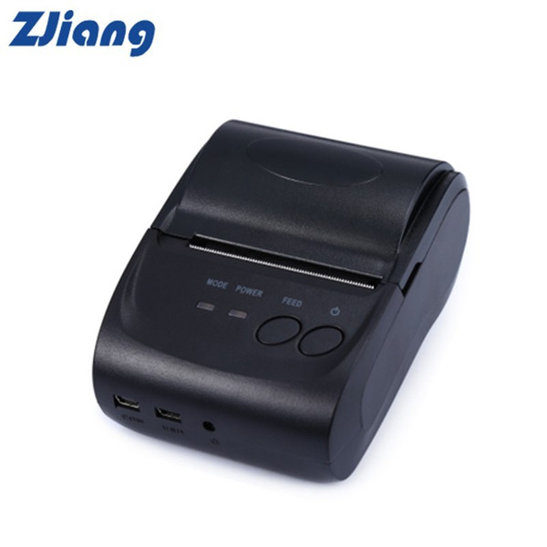 ZJiang ZJ-5802LD Mini Bluetooth Port Thermal Receipt Printer 58mm High Speed Clear Thermal Receipt Printer For Supermarket Hotel