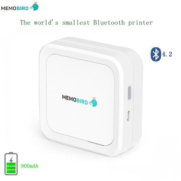 MEMOBIRD G3 Phone Photo printer New Bluetooth 4.2 Portable Printer Pocket Mini Sticker Thermal printer USB Micro connector