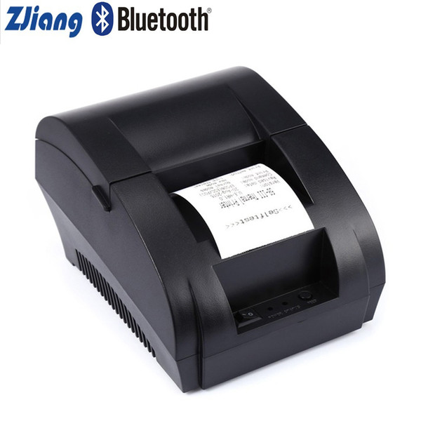 Zjiang 58mm Wireless Bluetooth Thermal Printer Ticket Receipt Printing Machine USB Port for Android iOS Mini Printer