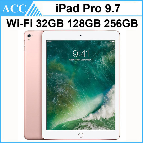 Refurbished Original Apple iPad Pro 9.7 inch 2016 WIFI Version IOS A9X Chipset Dual Core 2GB RAM 32GB 128GB 256GB ROM Tablet PC DHL 1pcs