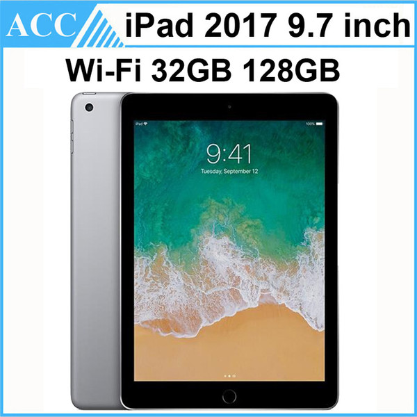 Refurbished Original Apple iPad 2017 9.7 inch 5th Gen WIFI Version A9 Chipset Dual Core 2GB RAM 32GB 128GB ROM Tablet PC Free DHL 1pcs