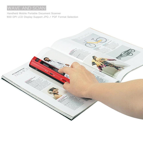 Hot Sale Portable Scanner 900DPI Handheld A4 mini Document scanner JPG and PDF formate Barcode Scanner pen