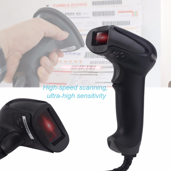 NEW F5 Wired USB Laser Bar Code Scanner Reader Mobile Payment Computer Screen Scanner with 10-800mm Scan Depth