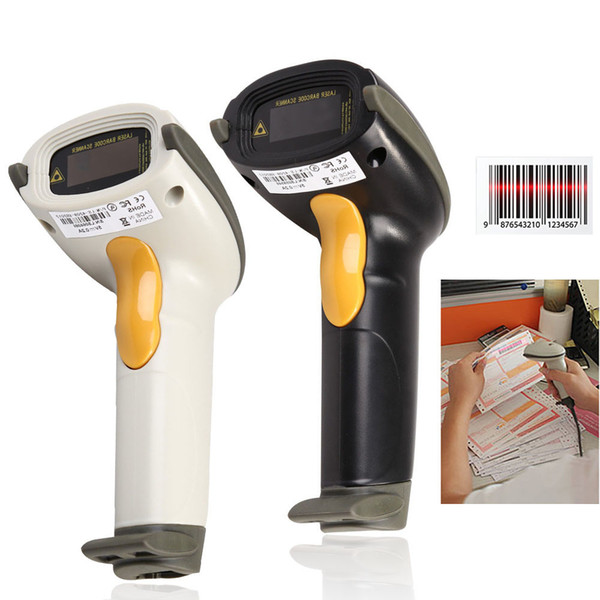 MJ4209 Laser Scanner USB Laser Scan Barcode Scanner Bar Code Reader White Black Hand dhl shipping