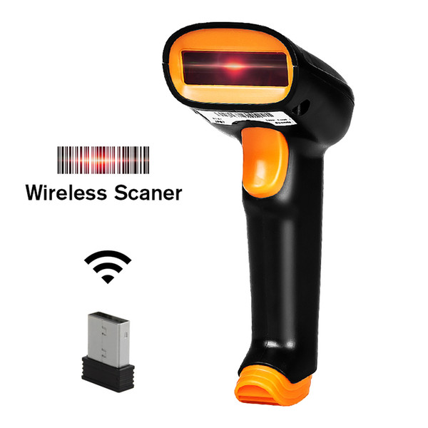 Barcode Scanner Technology Wireless 1D Barcode Scanner Up to 50m Laser Light USB Wired Wireless 1D Reader