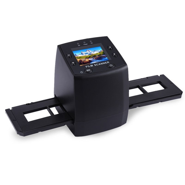 Wholesale-EC717 5MP 10MP Film Scanner 3600DPI High Resolution Digital Converter 35mm USB Negative Viewer LCD Slide 2.4 TFT Photo Copier