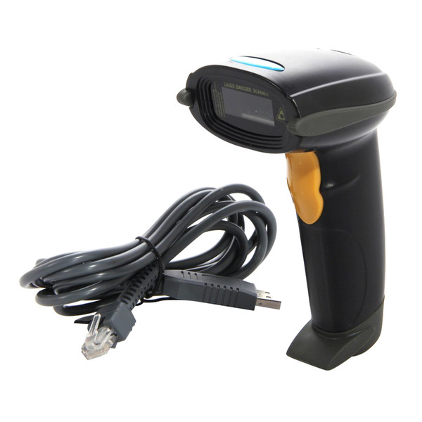 Long Laser USB Port Handheld Barcode Scanner Bar Code Reader UPC EAN Scanning with Hands Free Adjustable Stand