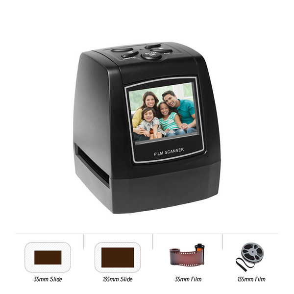 Negative Film Scanner 35mm 135mm Slide Film Converter Photo Digital Image Viewer with 2.4