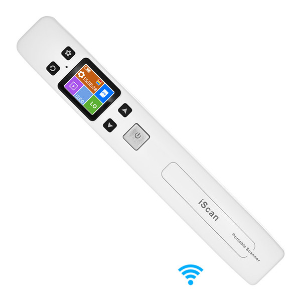 Wifi 1050DPI High Speed Portable Wand Document & Images Scanner A4 Size JPG/PDF Formate LCD Display for Business Reciepts Books