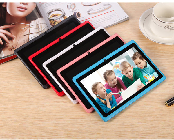 7 inch tablet pc wifi 1GB RAM 8GB ROM Allwinner A33 Quad Core Android 4.4 Capacitive Tablet PC Dual Camera Q88