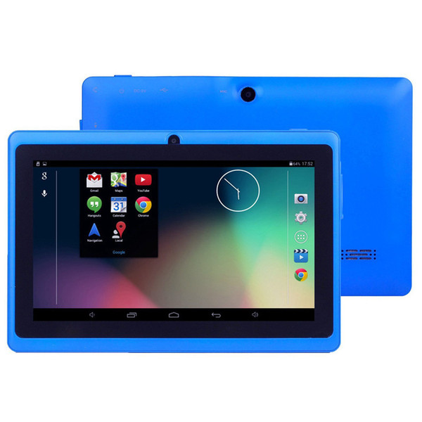 7 inch tablet pc with wifi 512MB RAM and 8GB ROM Allwinner A33 Quad Core Android 4.4 Capacitive Tablet PC Dual Camera Q88 tablet