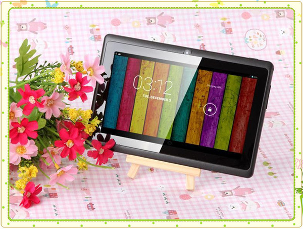 7 inch A33 Quad Core Tablet PC Q8 Allwinner Android 4.4 KitKat Capacitive 1.5GHz 512MB RAM 4GB ROM WIFI Dual Camera Flashlight Q88 A23 MQ50