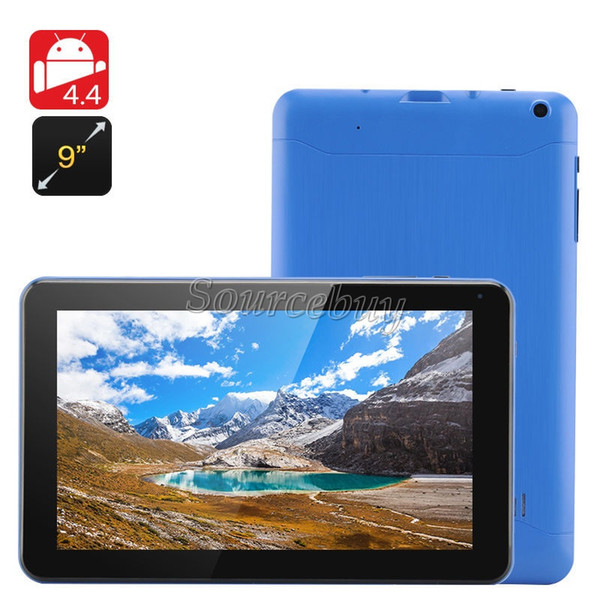 Free Shipping 8GB ROM 9inch A33 Allwinner Quad Core 1.5GHz Tablet PC Google Android 4.4 Bluetooth 512MB RAM Dual Cameras Wifi