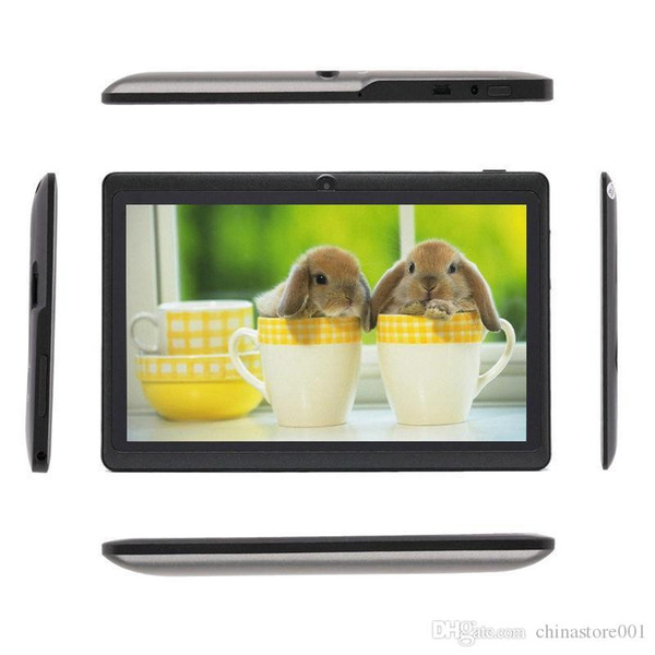 Q88 7 Inch Android 4.4 Tablet PC ALLwinner Cheap A33 Quade Core Dual Camera 8GB ROM 1GB RAM Capacitive Tablets