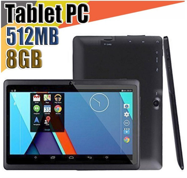 tablet 7 inch tablet PC A33 Quad Core Allwinner Android 4.4 Capacitive 1.5GHz 512MB RAM 8GB ROM Dual Camera DHL