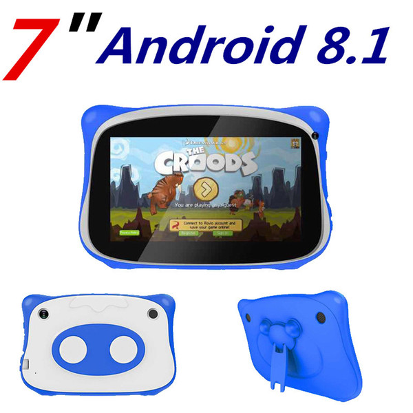 50PCS NEW kid Tablet PC Q888 Quad Core 7 Inch 1024*600 HD screen Android 8.1 AllWinner A50 real 1GB RAM 8GB Q8 Bluetooth wifi with case