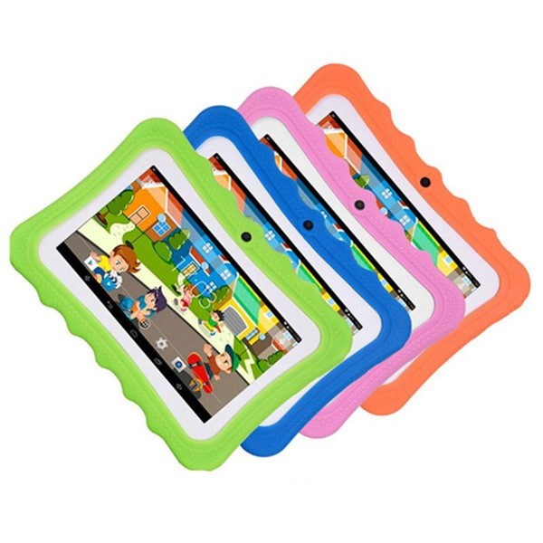 7 inch children tablet Android 4.4 Allwinner A33 google player wifi big speaker protective cover