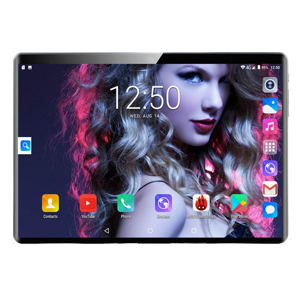 2020 4G LTE Android 9.0 OS 10.1 inch tablet Octa Core 6GB RAM 64GB 128GB ROM 1280*800 Dual SIM Cards Tablet 10.0 2.5D