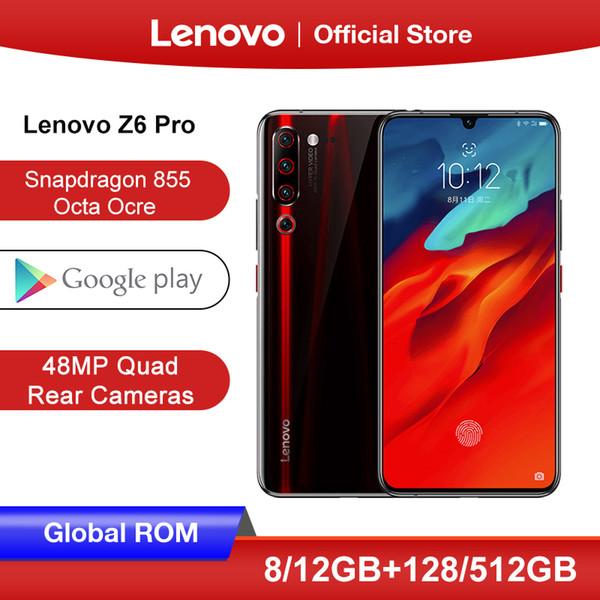 Global ROM Lenovo Z6 Pro 8GB 128GB 512GB Snapdragon 855 Octa Core Smartphone 6.39