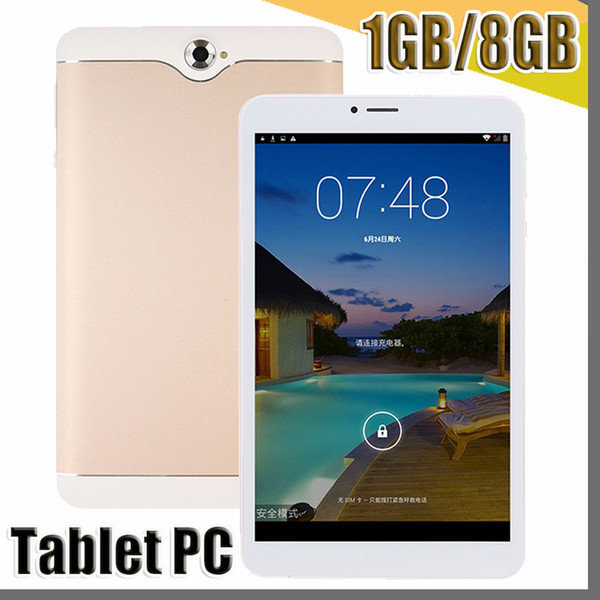 2017 3G 7 Inch Phabet Phone Call Tablet PC 1024*600 Capactive Screen Mtk8312 Quad Core Cpu Ram 1GB RAM 8GB ROM Android 7.0 System GPS Wifi