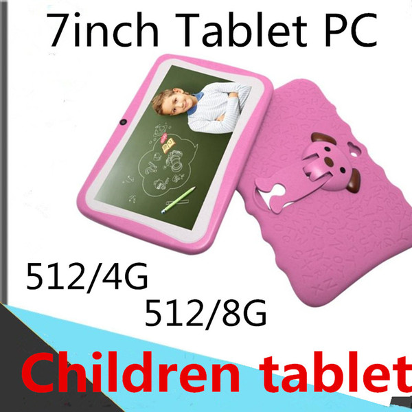 Kids Brand Tablet PC 7inch Quad Core children tablet Android Allwinner A33Tablet Data player wifi+big speaker protective cover 512/8G-4G